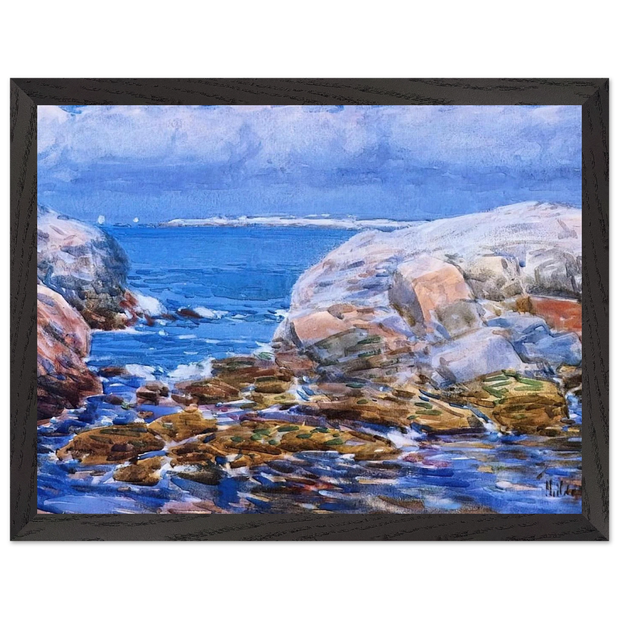 Duck Island, Isles of Shoals by Childe Hassam — Framed art print at Zephyeer