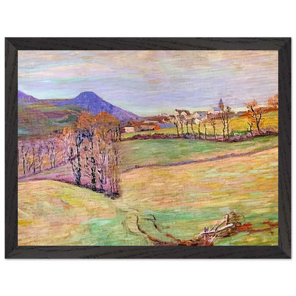 View of Saint-Sauves by Armand Guillaumin — Framed art print at Zephyeer