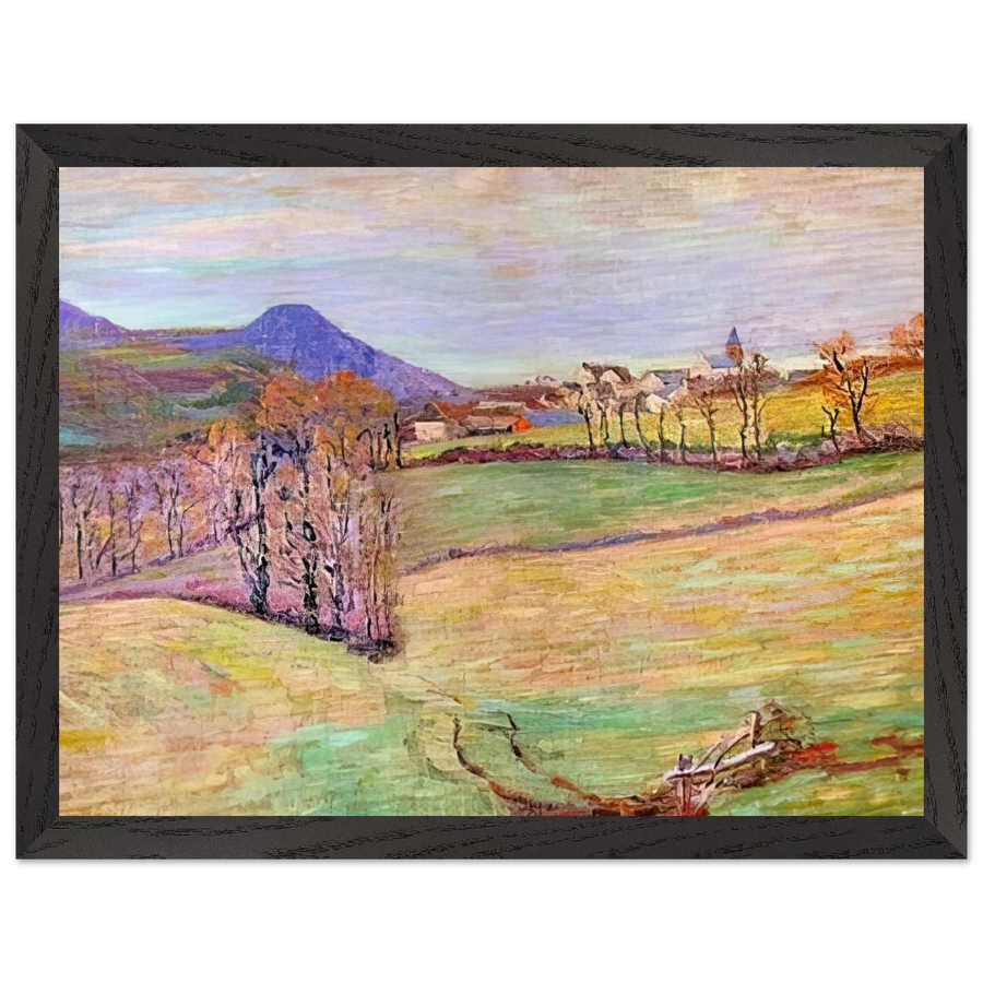 View of Saint-Sauves by Armand Guillaumin — Framed art print at Zephyeer