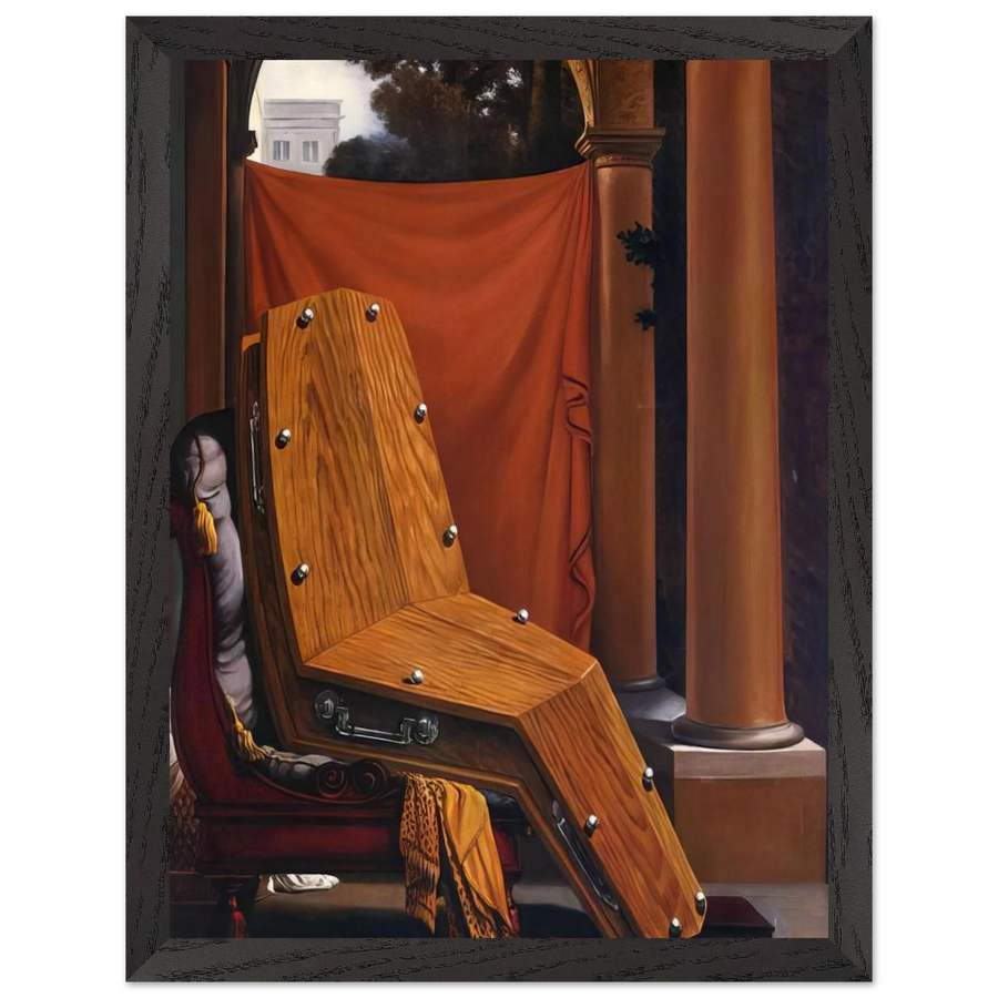 PERSPECTIVE MADAME R%C3%A9CAMIER DE DAVID 1950 by Rene Magritte — Framed art print at Zephyeer