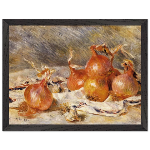 Onions by Pierre-Auguste Renoir — Framed art print at Zephyeer