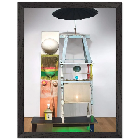 THE TOWER 1957 by Robert Rauschenberg — Framed art print at Zephyeer
