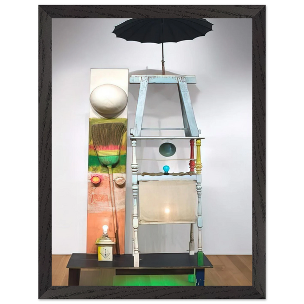 THE TOWER 1957 by Robert Rauschenberg — Framed art print at Zephyeer