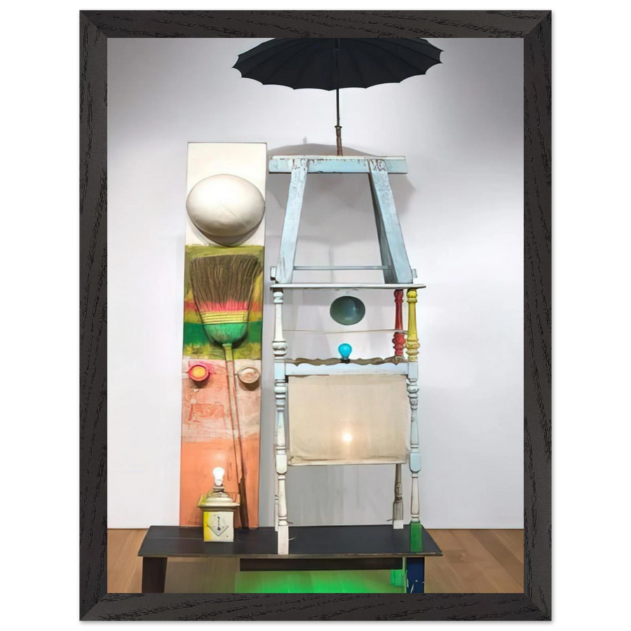 THE TOWER 1957 by Robert Rauschenberg — Framed art print at Zephyeer