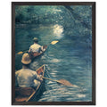 THE CANOES 1878 by Gustave Caillebotte — Framed art print at Zephyeer