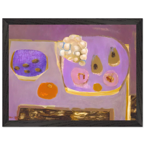 Mauve Still Life - 1968 by Mary Fedden — Framed art print at Zephyeer