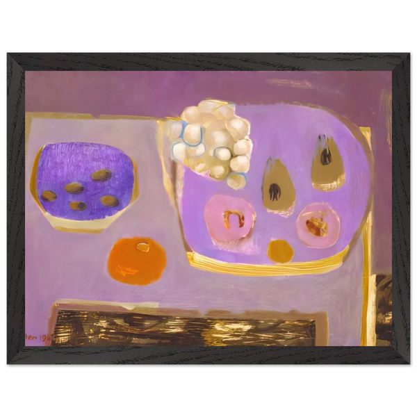 Mauve Still Life - 1968 by Mary Fedden — Framed art print at Zephyeer