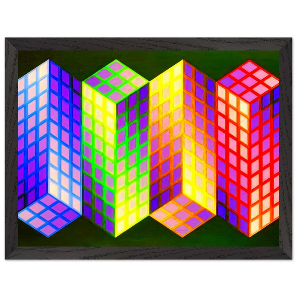 Torony-Nagy - 1969 by Victor Vasarely — Framed art print at Zephyeer
