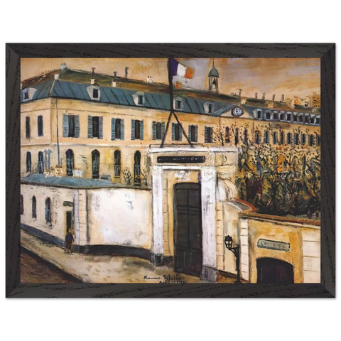 MILITARY HOSPITAL by Maurice Utrillo — Framed art print at Zephyeer