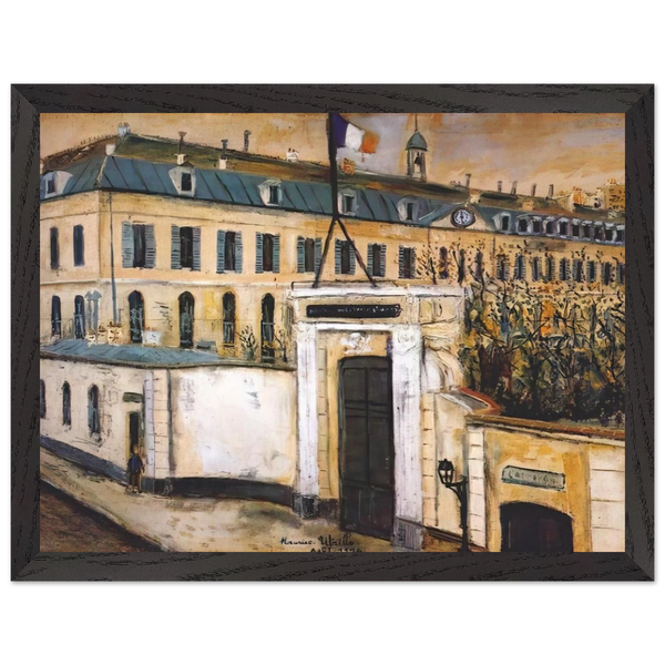 MILITARY HOSPITAL by Maurice Utrillo — Framed art print at Zephyeer