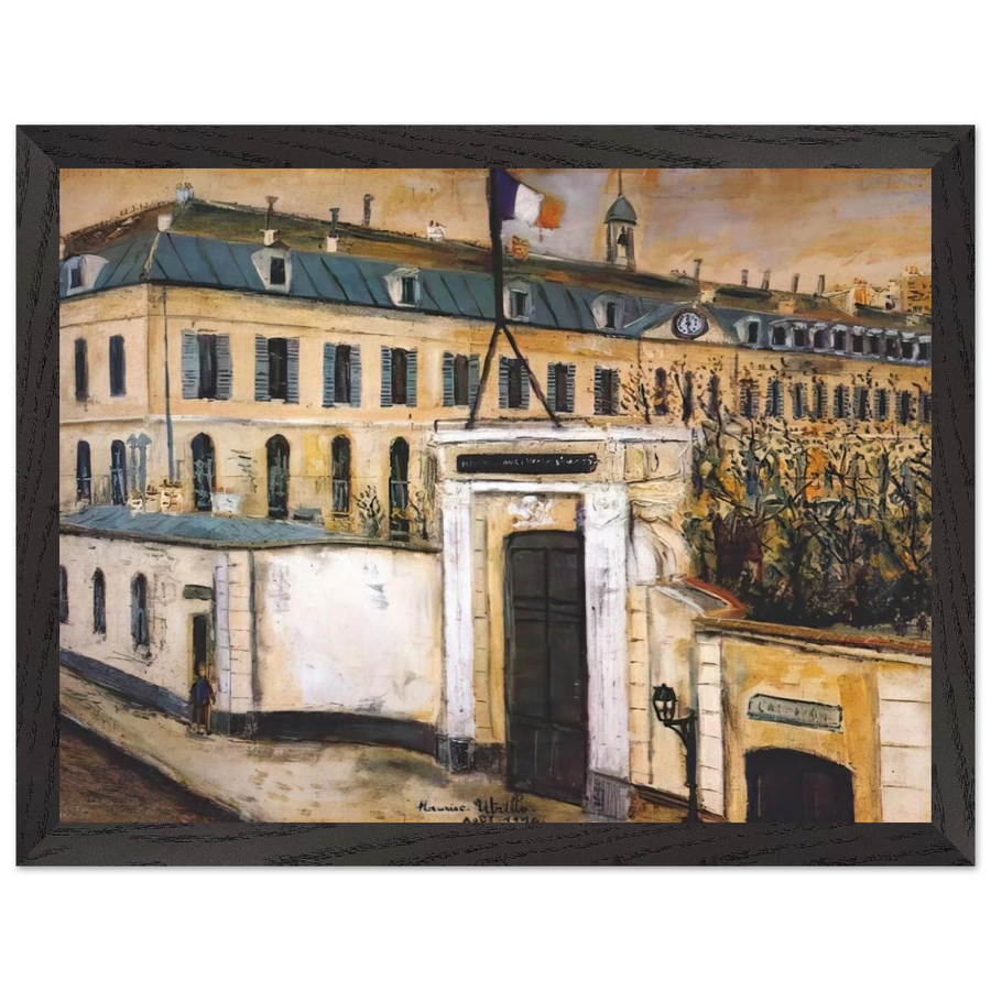 MILITARY HOSPITAL by Maurice Utrillo — Framed art print at Zephyeer