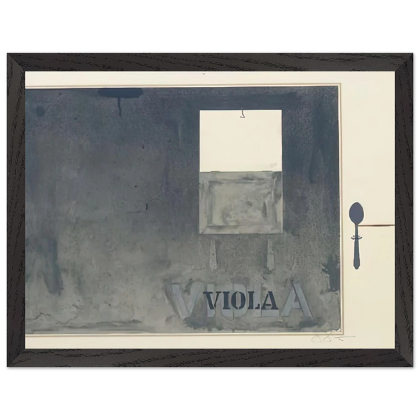 VIOLA ULAE 117 by Jasper Johns — Framed art print at Zephyeer