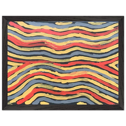 Worm Dreaming - 1997 by Clifford Possum Tjapaltjarri — Framed art print at Zephyeer