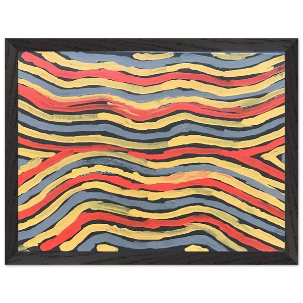 Worm Dreaming - 1997 by Clifford Possum Tjapaltjarri — Framed art print at Zephyeer