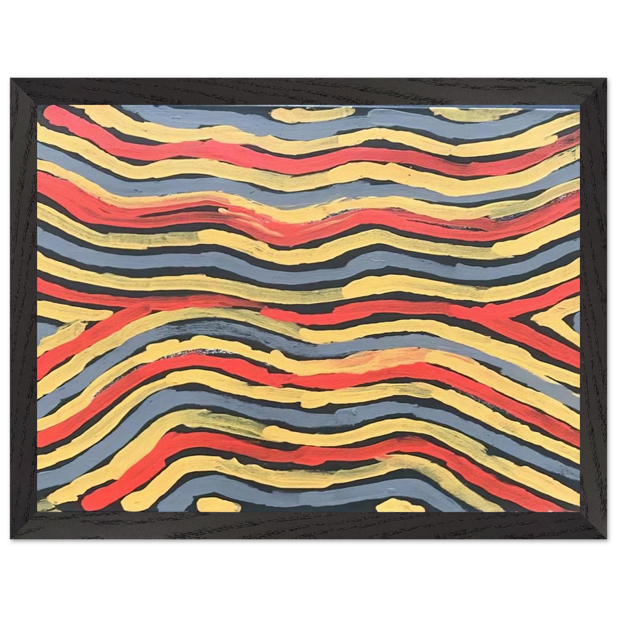Worm Dreaming - 1997 by Clifford Possum Tjapaltjarri — Framed art print at Zephyeer