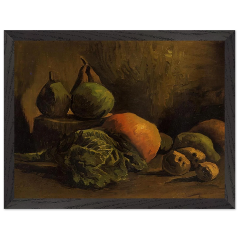 Still Life with Vegetables and Fruit by Vincent van Gogh — Framed art print at Zephyeer
