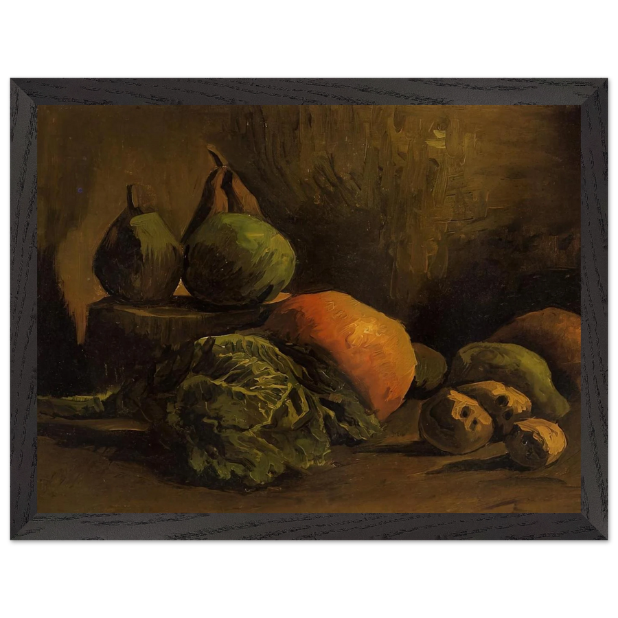 Still Life with Vegetables and Fruit by Vincent van Gogh — Framed art print at Zephyeer
