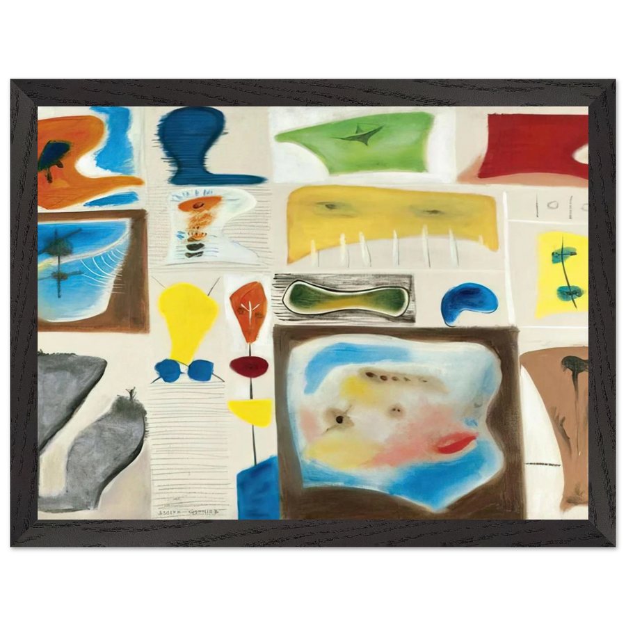 A palette of imagery - 1944 by Adolph Gottlieb — Framed art print at Zephyeer