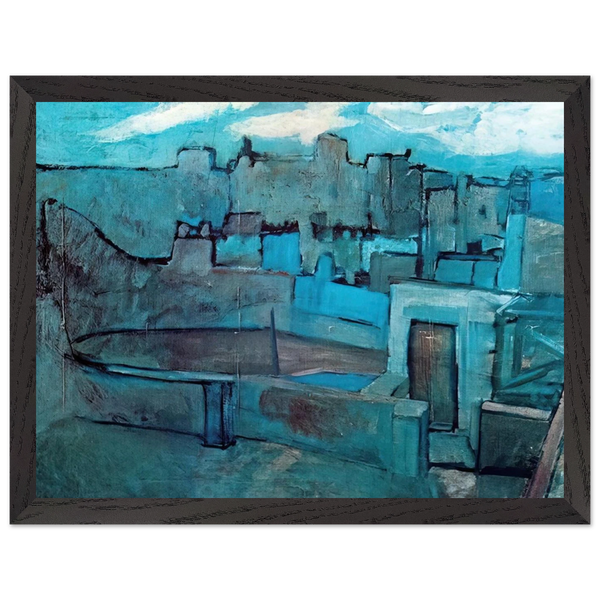 The roofs of Barcelona by Pablo Picasso — Framed art print at Zephyeer