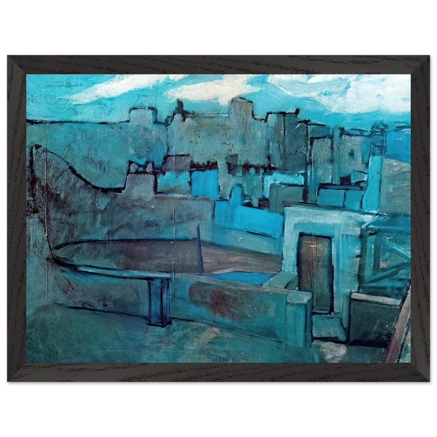 The roofs of Barcelona by Pablo Picasso — Framed art print at Zephyeer