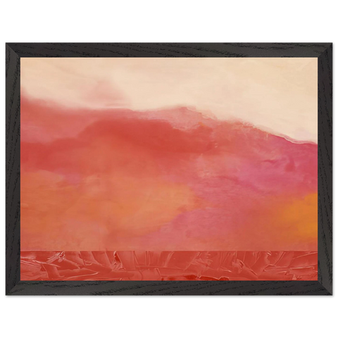 Red Hurricane - 1969 by Ronnie Landfield — Framed art print at Zephyeer