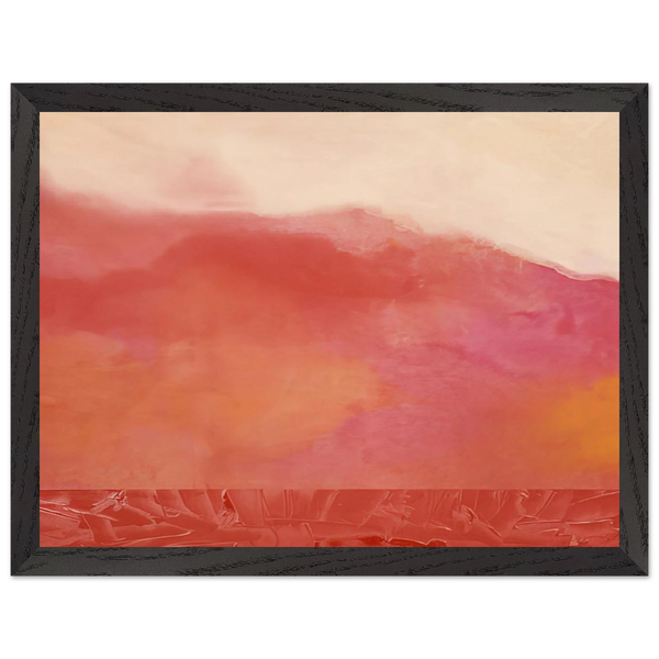 Red Hurricane - 1969 by Ronnie Landfield — Framed art print at Zephyeer
