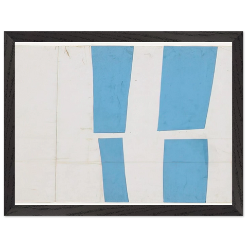 Blue and White by Ellsworth Kelly — Framed art print at Zephyeer
