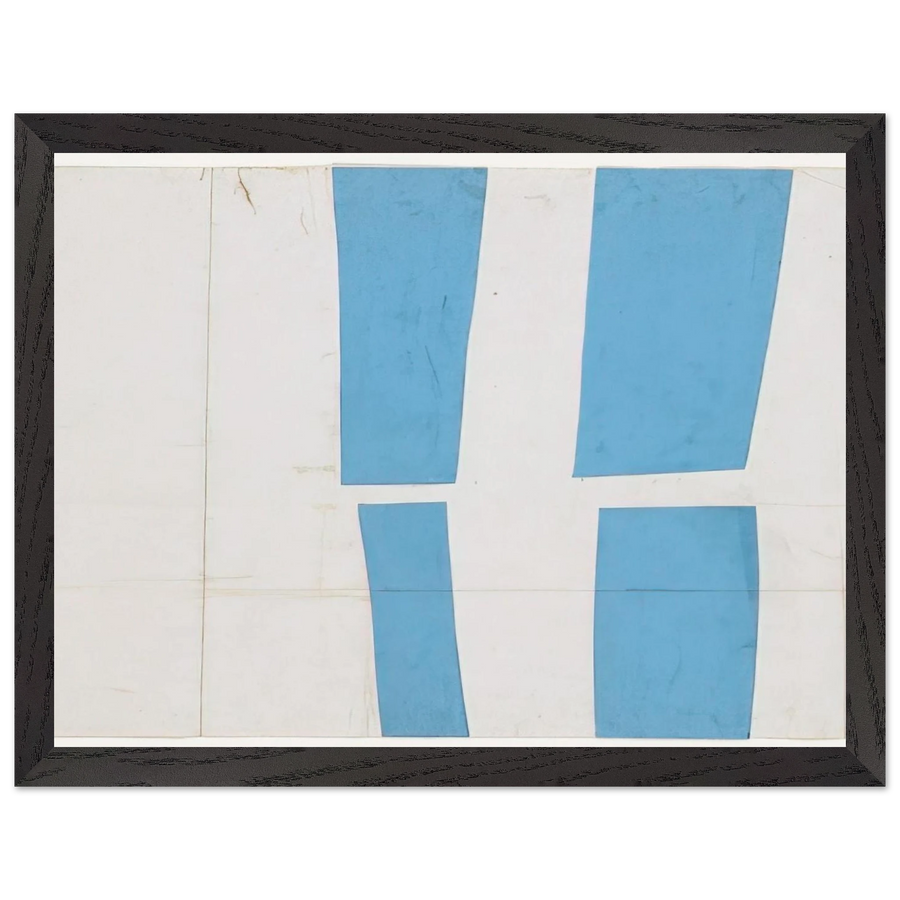 Blue and White by Ellsworth Kelly — Framed art print at Zephyeer