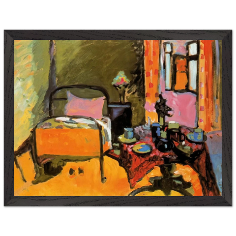 BEDROOM IN AINTMILLERSTRASSE 1909 by Wassily Kandinsky — Framed art print at Zephyeer