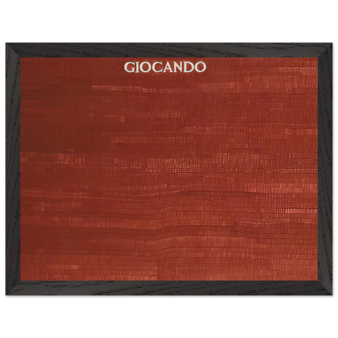 GIOCANDO by Alighiero Boetti — Framed art print at Zephyeer