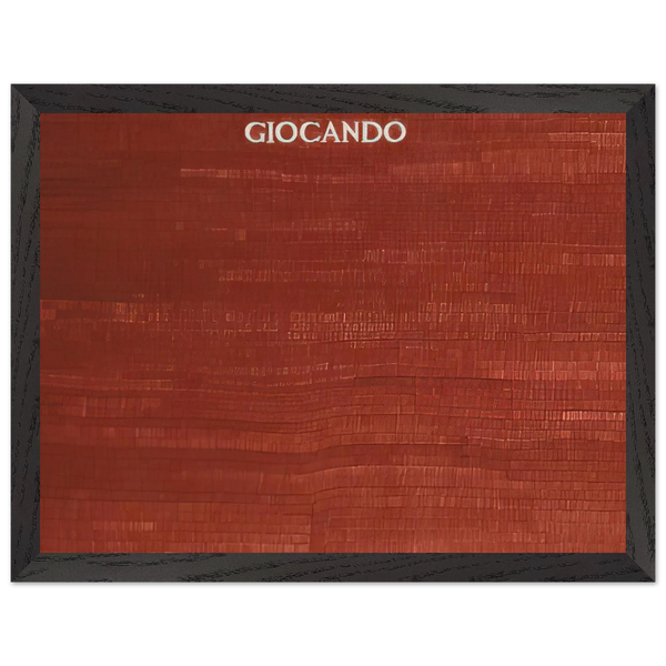 GIOCANDO by Alighiero Boetti — Framed art print at Zephyeer