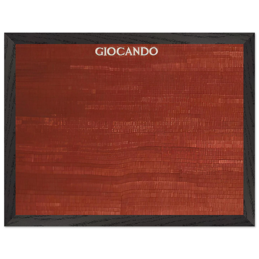 GIOCANDO by Alighiero Boetti — Framed art print at Zephyeer