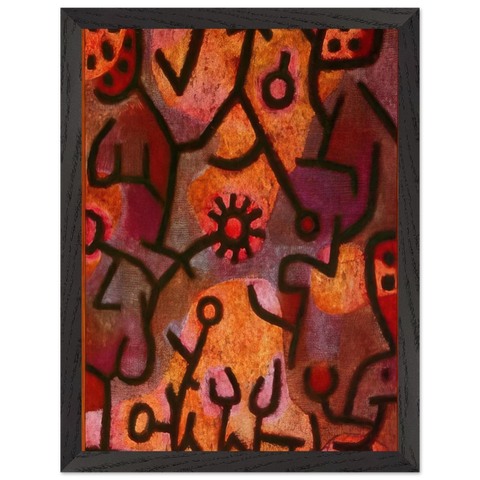 FLORA ON ROCKS SUN 1940 by Paul Klee — Framed art print at Zephyeer