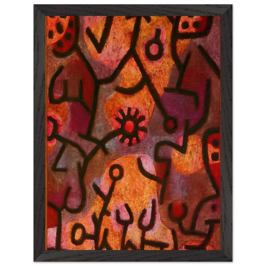 FLORA ON ROCKS SUN 1940 by Paul Klee — Framed art print at Zephyeer
