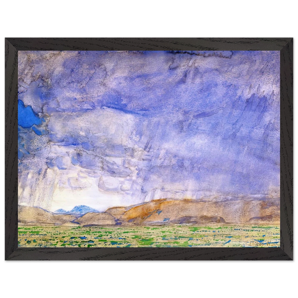 Thunderstorm on the Oregon Trail by Childe Hassam — Framed art print at Zephyeer