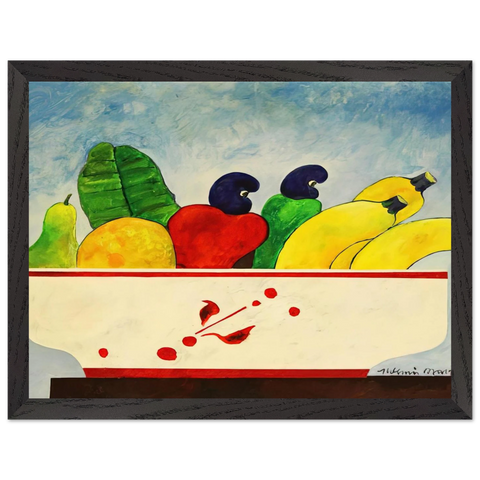 Cesta Com Frutas - 1998 by Aldemir Martins — Framed art print at Zephyeer