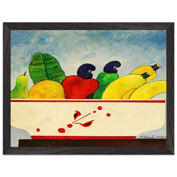 Cesta Com Frutas - 1998 by Aldemir Martins — Framed art print at Zephyeer