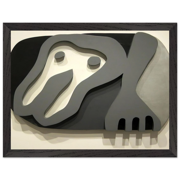Shirt Front and Fork by Jean Arp — Framed art print at Zephyeer