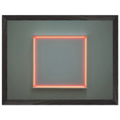 4 rythmes interférents en formant un carré - 1972 by Francois Morellet — Framed art print at Zephyeer