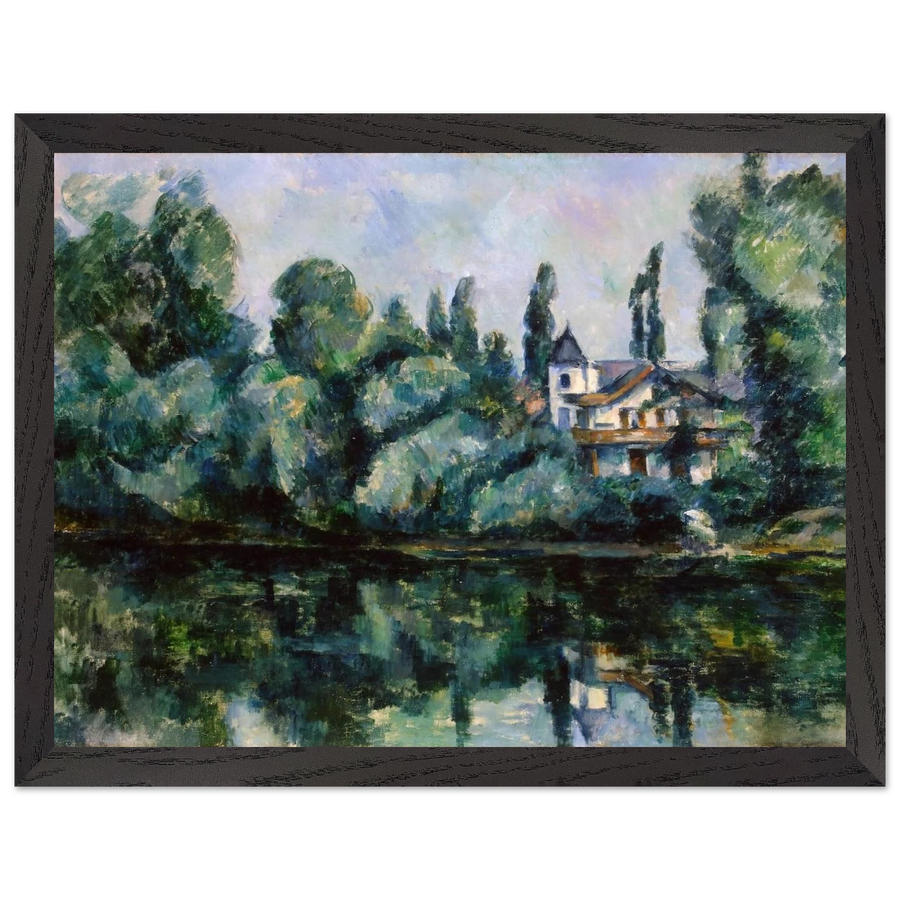 The Banks of the Marne by Paul Cézanne — Framed art print at Zephyeer
