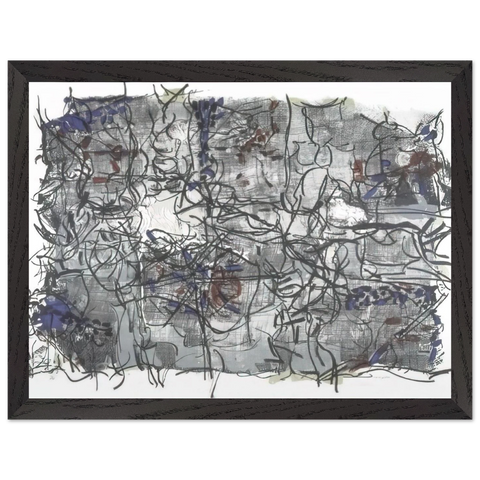 Jute IV by Jean-Paul Riopelle — Framed art print at Zephyeer