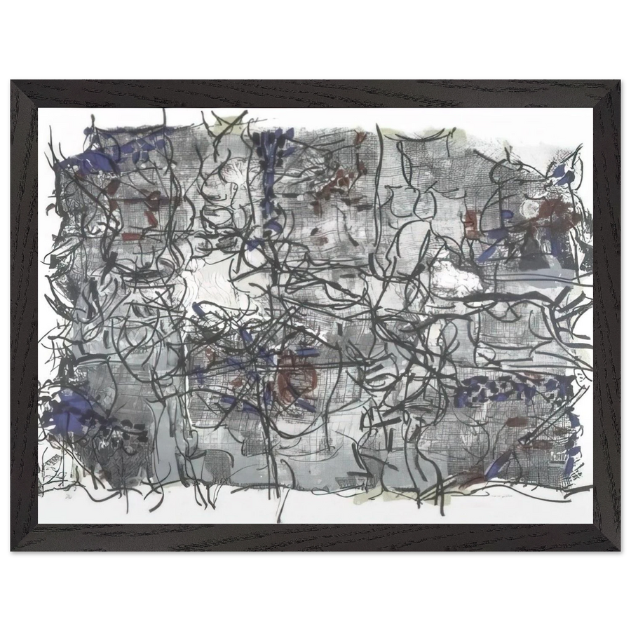 Jute IV by Jean-Paul Riopelle — Framed art print at Zephyeer