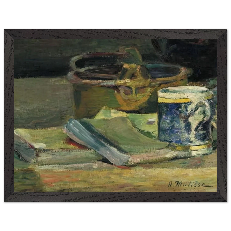 STILL LIFE WITH BOOKS 1895 by Henri Matisse — Framed art print at Zephyeer