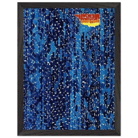 STARRY NIGHT AND THE ASTRONAUTS 1972 by Alma Woodsey Thomas — Framed art print at Zephyeer