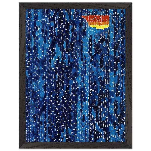 STARRY NIGHT AND THE ASTRONAUTS 1972 by Alma Woodsey Thomas — Framed art print at Zephyeer