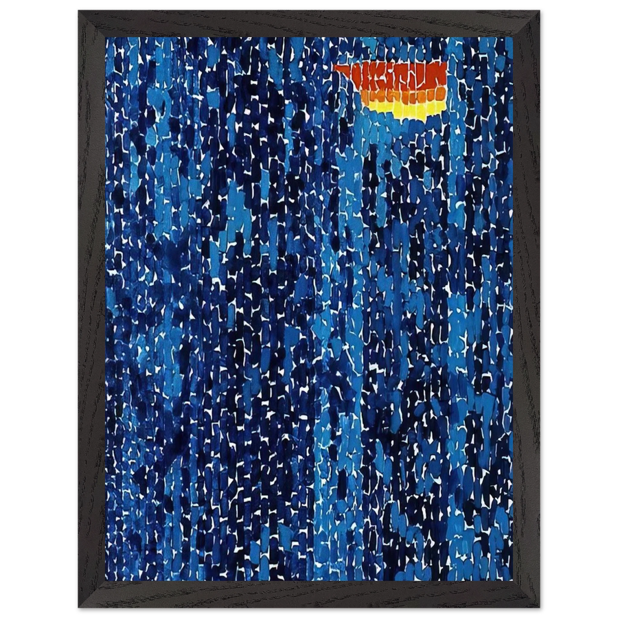 STARRY NIGHT AND THE ASTRONAUTS 1972 by Alma Woodsey Thomas — Framed art print at Zephyeer