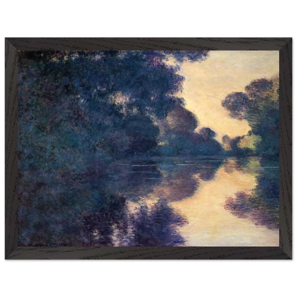 Morning on the Seine, Clear Weather by Claude Monet — Framed art print at Zephyeer