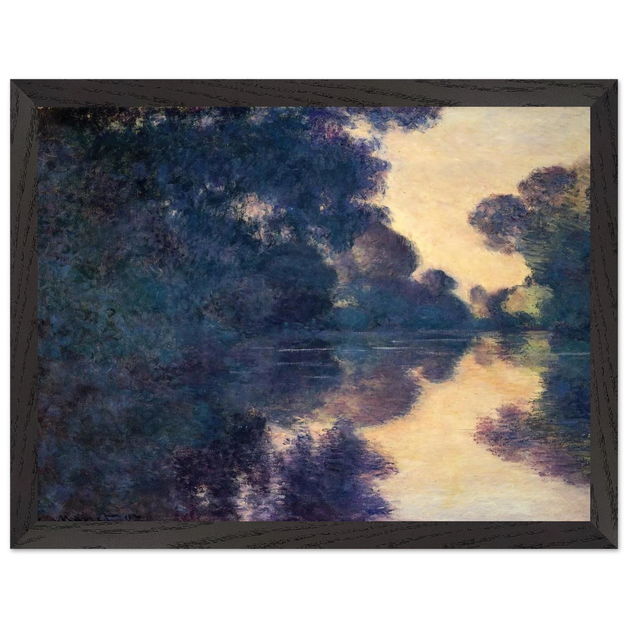 Morning on the Seine, Clear Weather by Claude Monet — Framed art print at Zephyeer