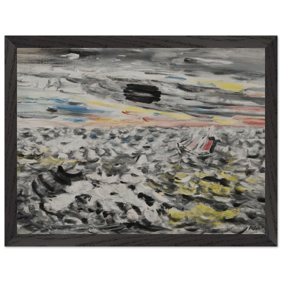 Movement in Greys and Yellows - 1946 by John Marin — Framed art print at Zephyeer
