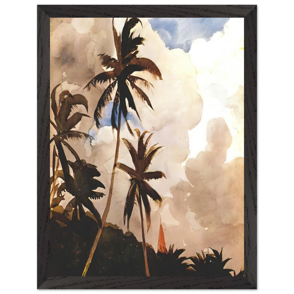 PALM TREES BAHAMAS by Winslow Homer — Framed art print at Zephyeer